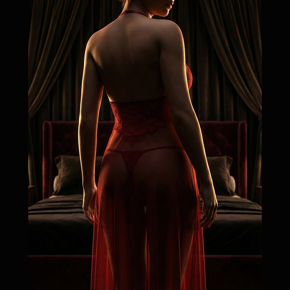 Nightgown Sexy Sleepwear Sling Dress