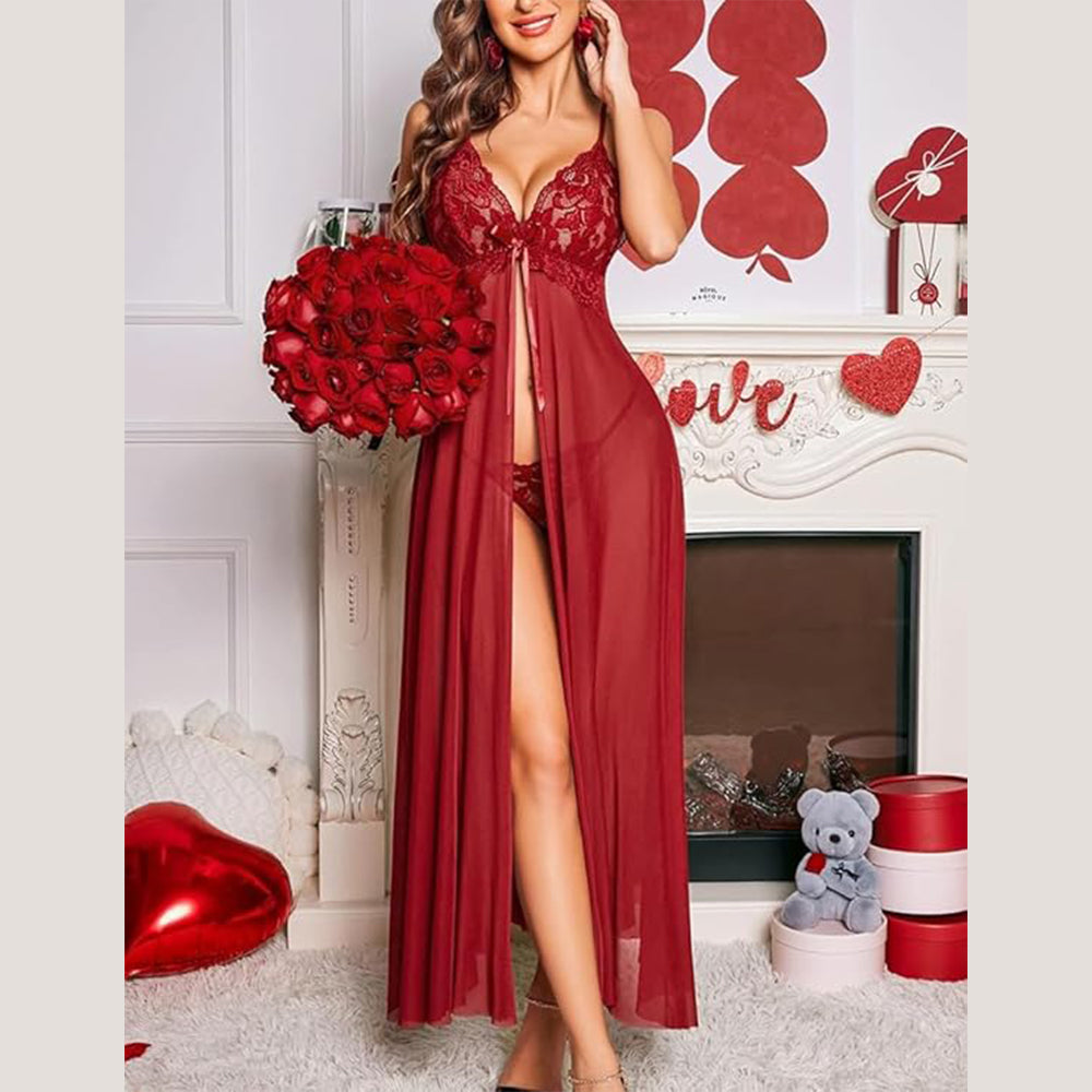 Nightgown Sexy Sleepwear Sling Dress