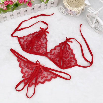 Sexy Princess Lingerie Costumes for Women Lace Bra and Panty Set