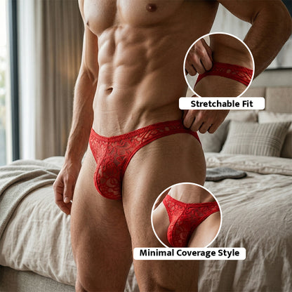 Men’s Hot Transparent G-String Brief Underwear | Lightweight Night Brief