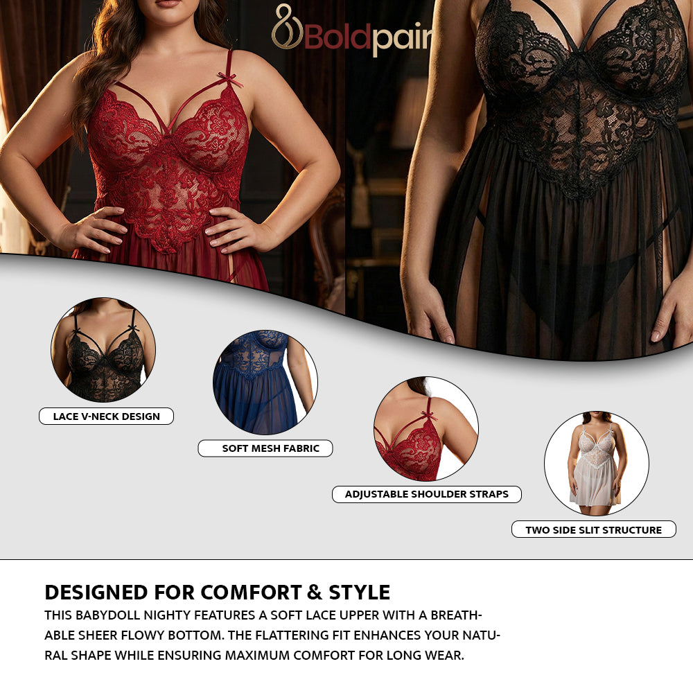 Set OF 4 - Babydoll Honeymoon First Night Dress