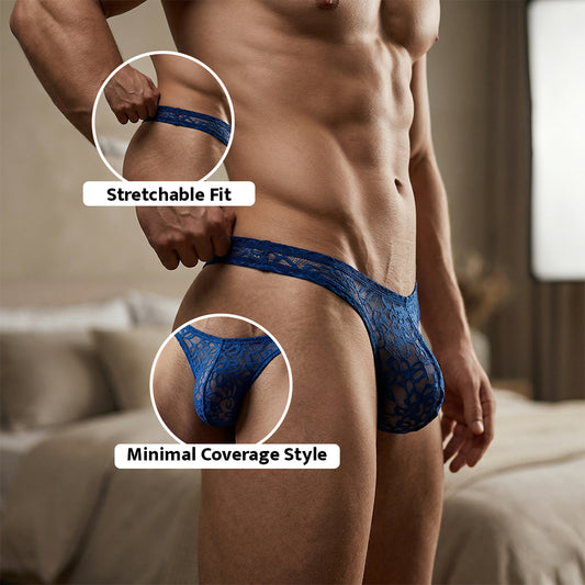 Men’s Hot Transparent G-String Brief Underwear | Lightweight Night Brief